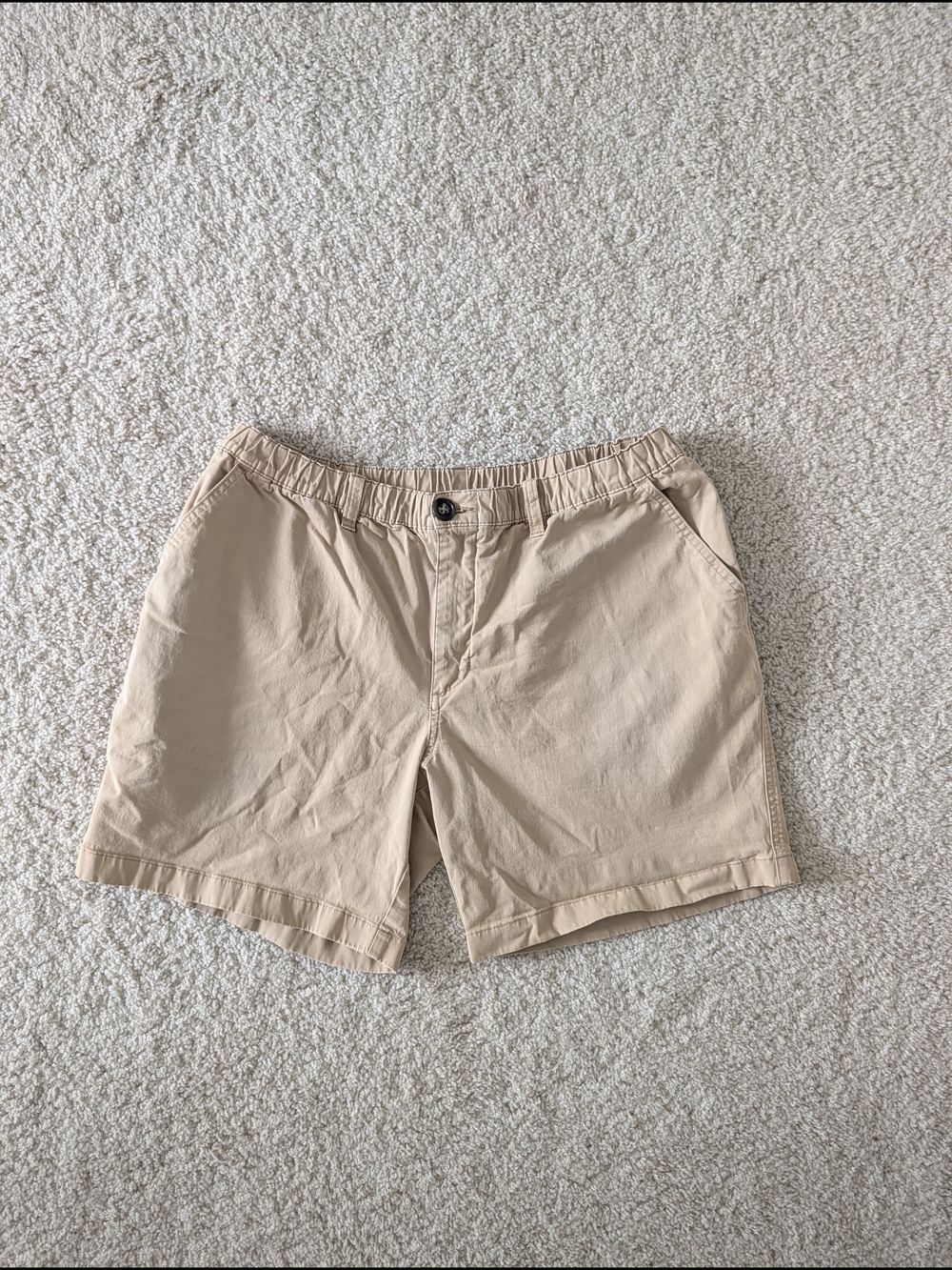 Men's Casual Elastic-Waist Chubbie's Tan Shorts